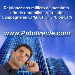 Pubdirecte.com - R�gie Pub internet